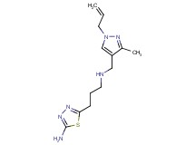 5-(3-{[(1-allyl-3-methyl-1H-pyrazol-4-yl)methyl]amino}propyl)-1,3,4-thiadiazol-2-amine
