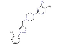 5-methyl-2-(4-{[1-(2-methylphenyl)-1H-pyrazol-4-yl]methyl}piperazin-1-yl)pyrimidin-4-amine