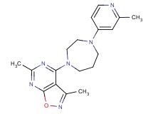 3,6-dimethyl-4-[4-(2-methyl-4-pyridinyl)-1,4-diazepan-1-yl]isoxazolo[5,4-d]pyrimidine