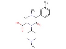 N-[(dimethylamino)(3-methylphenyl)acetyl]-N-(1-methyl-4-piperidinyl)glycine