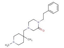 4-[(1,4-dimethylpiperidin-4-yl)methyl]-1-(2-phenylethyl)piperazin-2-one