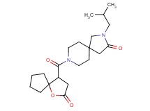 2-isobutyl-8-[(2-oxo-1-oxaspiro[4.4]non-4-yl)carbonyl]-2,8-diazaspiro[4.5]decan-3-one