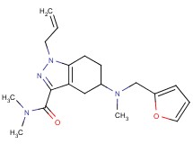 1-allyl-5-[(2-furylmethyl)(methyl)amino]-N,N-dimethyl-4,5,6,7-tetrahydro-1H-indazole-3-carboxamide