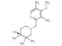 (4S*)-1-[(4-methoxy-3,5-dimethylpyridin-2-yl)methyl]-3,3,4-trimethylpiperidin-4-ol