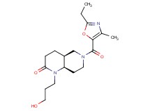 (4aS*,8aR*)-6-[(2-ethyl-4-methyl-1,3-oxazol-5-yl)carbonyl]-1-(3-hydroxypropyl)octahydro-1,6-naphthyridin-2(1H)-one
