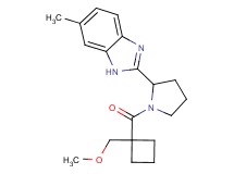 2-(1-{[1-(methoxymethyl)cyclobutyl]carbonyl}-2-pyrrolidinyl)-6-methyl-1H-benzimidazole