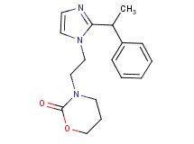 3-{2-[2-(1-phenylethyl)-1H-imidazol-1-yl]ethyl}-1,3-oxazinan-2-one