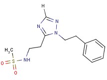N-{2-[1-(2-phenylethyl)-1H-1,2,4-triazol-5-yl]ethyl}methanesulfonamide