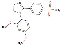 1-(2,4-dimethoxyphenyl)-2-[4-(methylsulfonyl)phenyl]-1H-imidazole