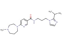 N-[3-(2-isopropyl-1H-imidazol-1-yl)propyl]-6-(4-methyl-1,4-diazepan-1-yl)nicotinamide