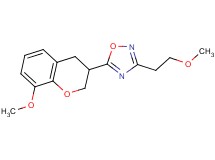 5-(8-methoxy-3,4-dihydro-2H-chromen-3-yl)-3-(2-methoxyethyl)-1,2,4-oxadiazole