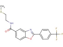 N-[2-(methylthio)ethyl]-2-[4-(trifluoromethyl)phenyl]-1,3-benzoxazole-5-carboxamide