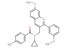 N-cyclopropyl-N-{[2-(3-methoxyphenyl)-7-(methylthio)-3-quinolinyl]methyl}-4-methylbenzamide