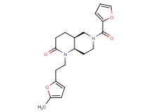 (4aS*,8aR*)-6-(2-furoyl)-1-[2-(5-methyl-2-furyl)ethyl]octahydro-1,6-naphthyridin-2(1H)-one