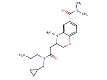3-{2-[(cyclopropylmethyl)(propyl)amino]-2-oxoethyl}-N,N,4-trimethyl-3,4-dihydro-2H-1,4-benzoxazine-6-carboxamide