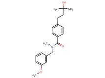 4-(3-hydroxy-3-methylbutyl)-N-(3-methoxybenzyl)-N-methylbenzamide