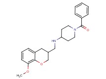 1-benzoyl-N-[(8-methoxy-3,4-dihydro-2H-chromen-3-yl)methyl]piperidin-4-amine