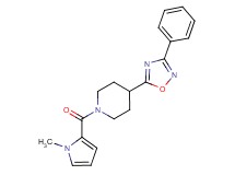 1-[(1-methyl-1H-pyrrol-2-yl)carbonyl]-4-(3-phenyl-1,2,4-oxadiazol-5-yl)piperidine