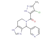 5-[(4-chloro-3-methyl-1H-pyrazol-5-yl)carbonyl]-4-pyridin-3-yl-4,5,6,7-tetrahydro-1H-imidazo[4,5-c]pyridine