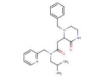 2-(1-benzyl-3-oxopiperazin-2-yl)-N-isobutyl-N-(pyridin-2-ylmethyl)acetamide