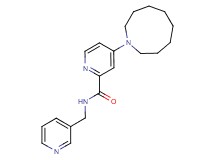 4-(1-azonanyl)-N-(3-pyridinylmethyl)-2-pyridinecarboxamide