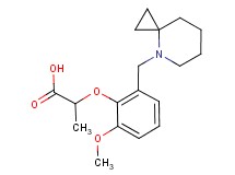2-[2-(4-azaspiro[2.5]oct-4-ylmethyl)-6-methoxyphenoxy]propanoic acid