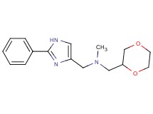 (1,4-dioxan-2-ylmethyl)methyl[(2-phenyl-1H-imidazol-4-yl)methyl]amine bis(trifluoroacetate)