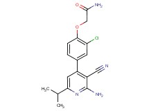 2-[4-(2-amino-3-cyano-6-isopropylpyridin-4-yl)-2-chlorophenoxy]acetamide