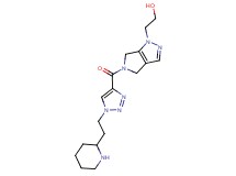 2-[5-{[1-(2-piperidin-2-ylethyl)-1H-1,2,3-triazol-4-yl]carbonyl}-5,6-dihydropyrrolo[3,4-c]pyrazol-1(4H)-yl]ethanol