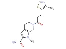 1-methyl-6-[3-(4-methyl-1,3-thiazol-5-yl)propanoyl]-4,5,6,7-tetrahydro-1H-pyrrolo[2,3-c]pyridine-2-carboxamide