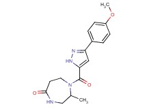 1-{[3-(4-methoxyphenyl)-1H-pyrazol-5-yl]carbonyl}-2-methyl-1,4-diazepan-5-one