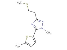 1-methyl-5-(5-methyl-2-thienyl)-3-[2-(methylthio)ethyl]-1H-1,2,4-triazole