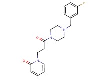 1-{3-[4-(3-fluorobenzyl)-1-piperazinyl]-3-oxopropyl}-2(1H)-pyridinone