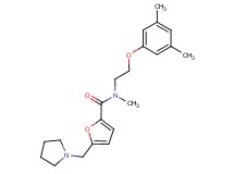 N-[2-(3,5-dimethylphenoxy)ethyl]-N-methyl-5-(pyrrolidin-1-ylmethyl)-2-furamide
