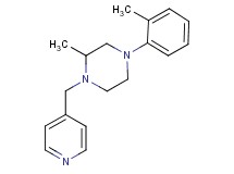 2-methyl-4-(2-methylphenyl)-1-(4-pyridinylmethyl)piperazine