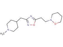2-(2-{3-[(1-methylpiperidin-4-yl)methyl]-1,2,4-oxadiazol-5-yl}ethyl)-1,2-oxazinane