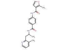 2-methyl-N-[4-({[1-methyl-2-(3-methylpyridin-2-yl)ethyl]amino}carbonyl)phenyl]-3-furamide