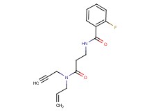 N-{3-[allyl(prop-2-yn-1-yl)amino]-3-oxopropyl}-2-fluorobenzamide