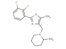 1-{[2-(2,3-difluorophenyl)-5-methyl-1,3-oxazol-4-yl]methyl}-2-methylpiperidine