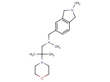 N,2-dimethyl-N-[(2-methyl-2,3-dihydro-1H-isoindol-5-yl)methyl]-2-morpholin-4-ylpropan-1-amine