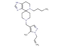 1'-[(1-allyl-5-methyl-1H-pyrazol-4-yl)methyl]-5-butyl-1,5,6,7-tetrahydrospiro[imidazo[4,5-c]pyridine-4,4'-piperidine]