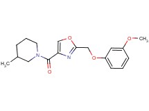 1-({2-[(3-methoxyphenoxy)methyl]-1,3-oxazol-4-yl}carbonyl)-3-methylpiperidine
