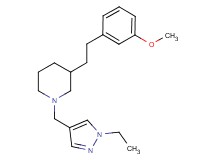 1-[(1-ethyl-1H-pyrazol-4-yl)methyl]-3-[2-(3-methoxyphenyl)ethyl]piperidine