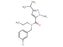 N-(3-chlorobenzyl)-3-isopropyl-1-methyl-N-propyl-1H-pyrazole-5-carboxamide