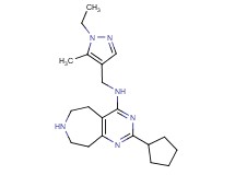 2-cyclopentyl-N-[(1-ethyl-5-methyl-1H-pyrazol-4-yl)methyl]-6,7,8,9-tetrahydro-5H-pyrimido[4,5-d]azepin-4-amine dihydrochloride