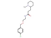 N-{2-[(4-chlorobenzyl)oxy]ethyl}-3-(1-methyl-2-piperidinyl)propanamide