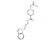 1-(2-amino-2-oxoethyl)-N-[3-(1H-indazol-1-yl)propyl]-4-piperidinecarboxamide