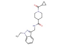 1-(cyclopropylcarbonyl)-N-[(1-ethyl-1H-indazol-3-yl)methyl]-4-piperidinecarboxamide