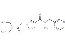 1-[2-(diethylamino)-2-oxoethyl]-N-methyl-N-(2-pyrazinylmethyl)-1H-1,2,3-triazole-4-carboxamide