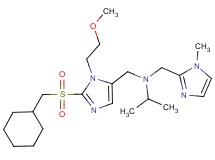 N-{[2-[(cyclohexylmethyl)sulfonyl]-1-(2-methoxyethyl)-1H-imidazol-5-yl]methyl}-N-[(1-methyl-1H-imidazol-2-yl)methyl]-2-propanamine